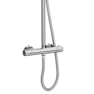 Round Thermostatic Shower Taps